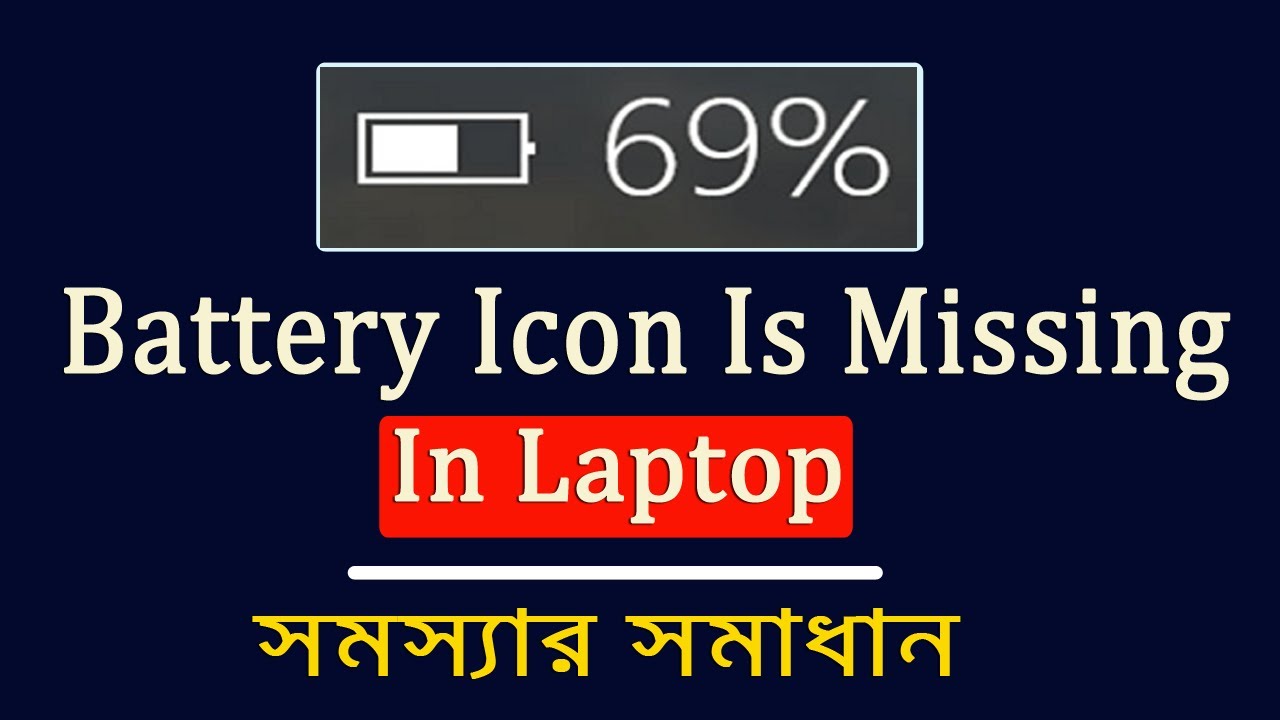 Laptop Battery Percentage Not Showing In Taskbar Fix The Problem