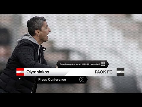Press Conference: Olympiacos Vs PAOK - PAOK TV