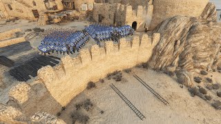 70 Linebreaker vs. 700 Battanian Volunteer | Mount & Blade Bannerlord : Castle Defense With 70 Men