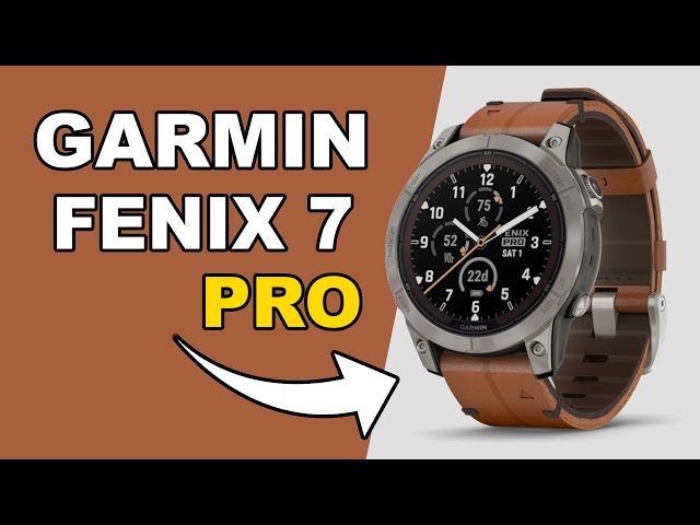 Garmin Fenix 7 Pro Sapphire Solar Titanium/Chestnut Leather Band Unboxing