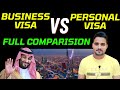 Saudi business visa  saudi personal visa full comparison 