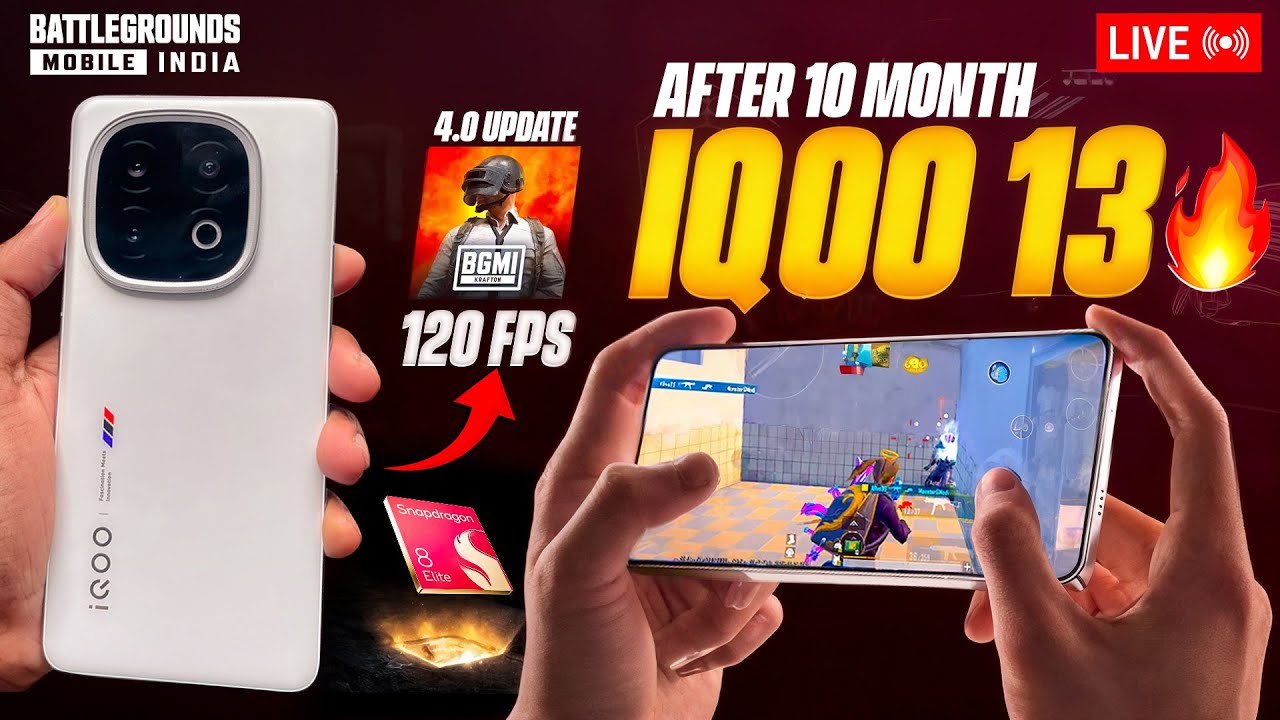 BEST BGMI PHONE? IQOO 13 120FPS GAMING PERFORMANCE REVIEW AFTER 10MONTH ...