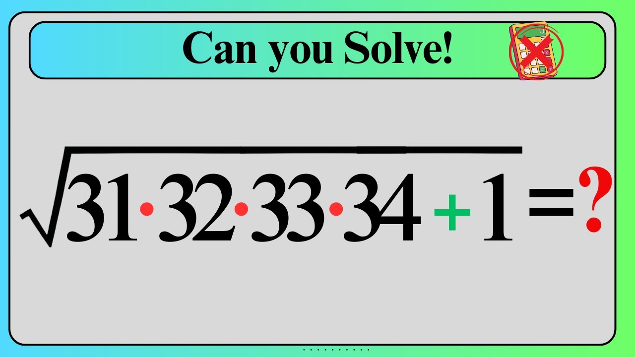 Nice Square Root Math Simplification | No Calculator !!!! - YouTube