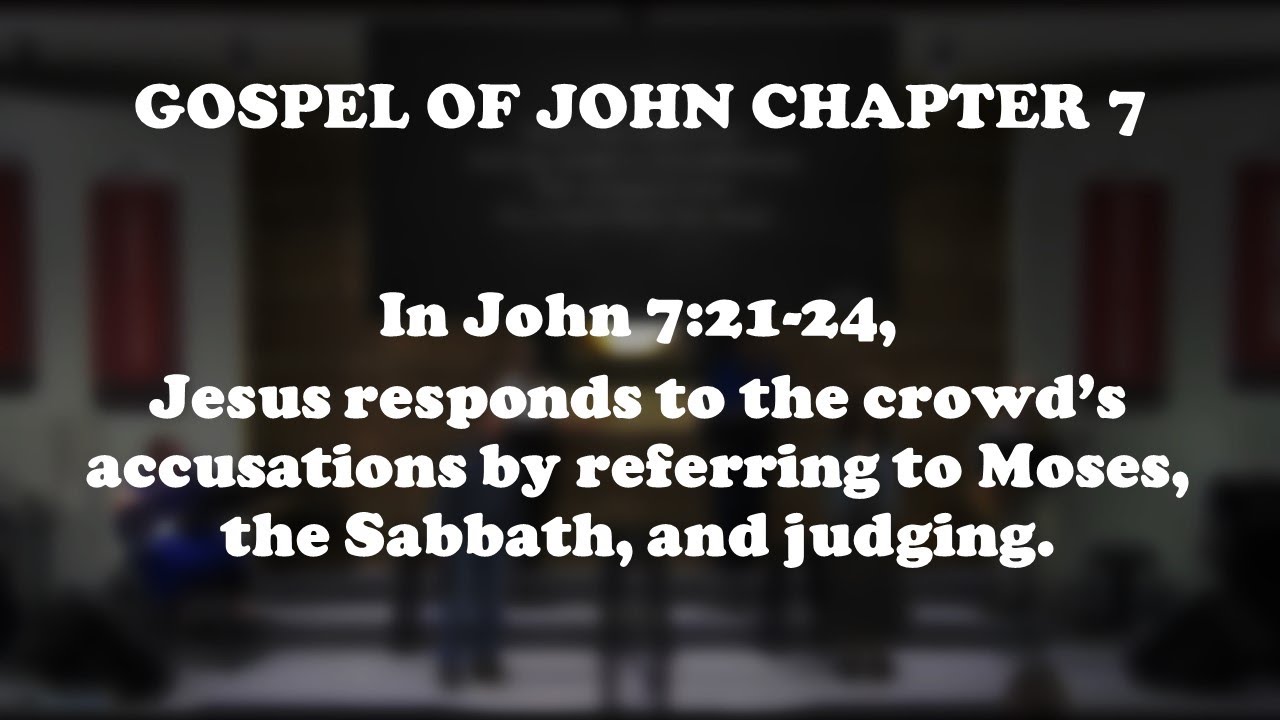 Sinless Jesus & Judgment (John 7:21-24) - YouTube