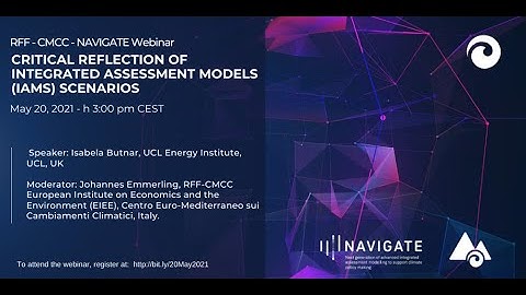 Critical reflection of Integrated Assessment Models (IAMs) scenarios