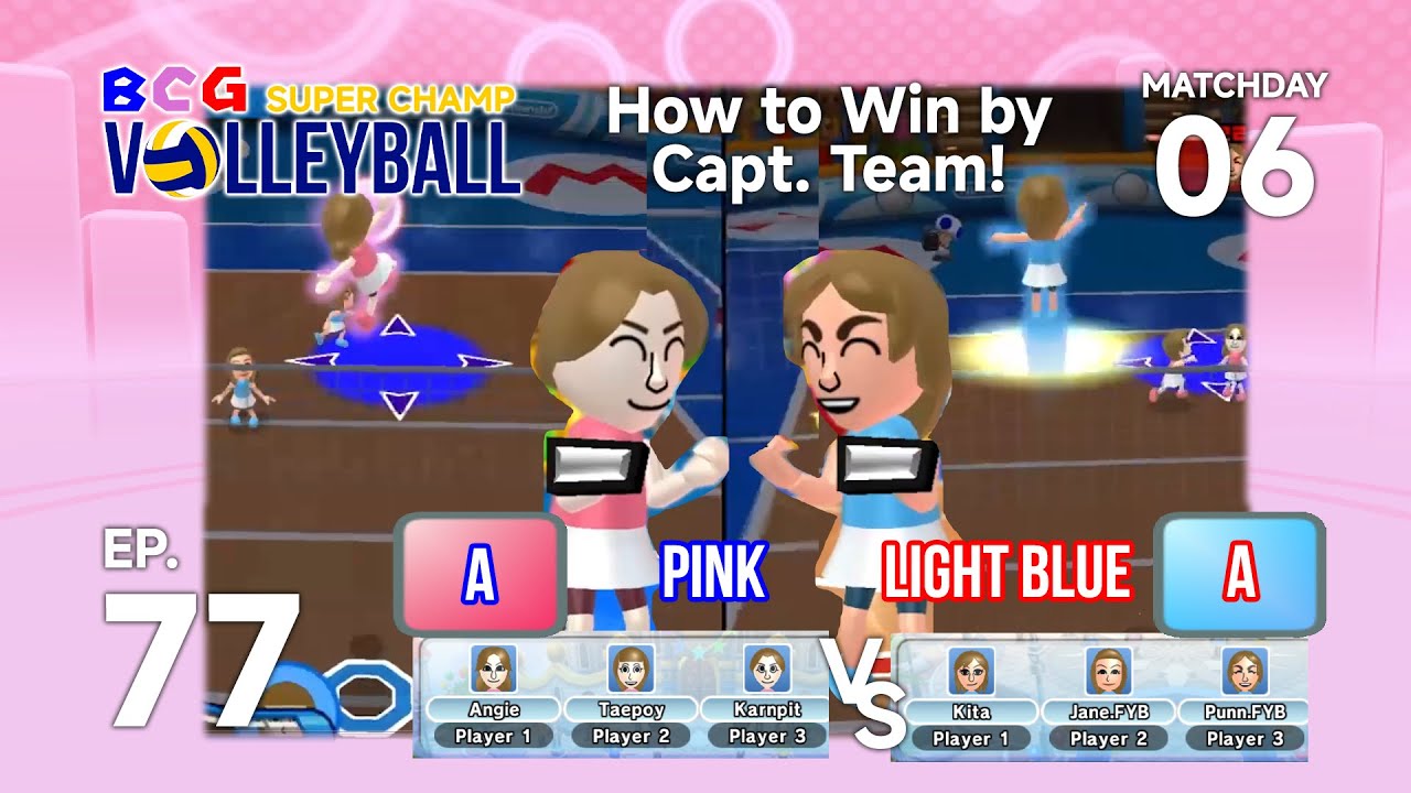 BCG Mii's Volleyball Super Champ 2026 EP 77 MD 06 - Pink A VS Light Blue A