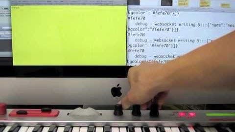 Controlling HTML by MIDI synthesizer and Node.js