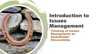 4-1 Introduction to Issues Management