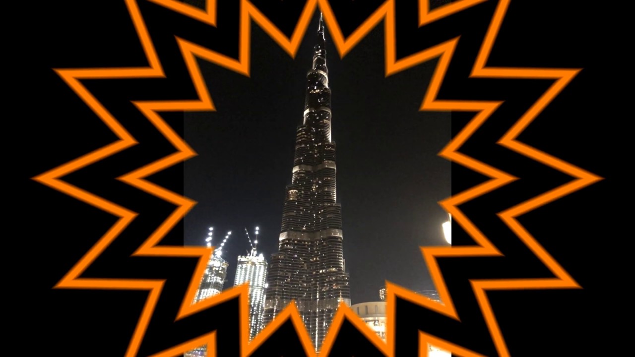 Night Scenes From Burj Khalifa Lake Outside The Dubai Mall At The Base Of The Burj Khalifa Youtube