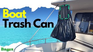 BagEZ boat trash accessories. Boat rubbish bag holder