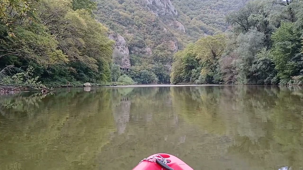 Solo kayaking at Nestos river