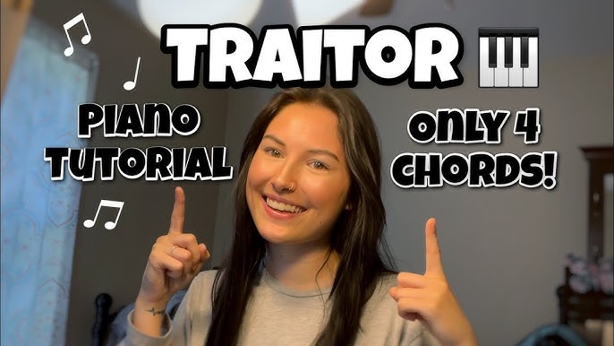 How to play TRAITOR - Olivia Rodrigo Piano Tutorial