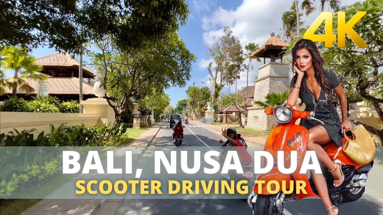 🛵 SCENIC DRIVING TOUR 4K. The most beautiful part of Nusa Dua BALI Indonesia. Bali Travel Vlog