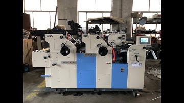3 COLOR OFFSET PRINTING MACHINE SATELLITE TYPE 14"X18" SIZE ZR247II-S NON WOVEN BAG PRINTING ZONGRUI