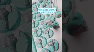 Elephant Themed Baby Shower, Baby Shower Favors, Blue Party Favors, Animal Party - Cupcake Novelties