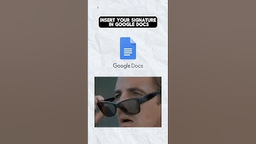 How to insert your signature in Google Docs