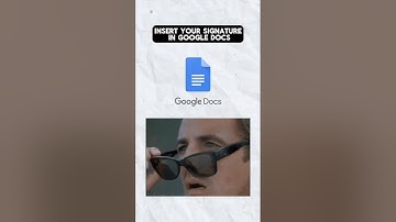 How to insert your signature in Google Docs