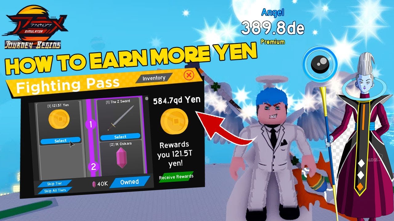 HOW TO EARN MORE YEN IN FIGHTING PASS | ANIME FIGHTING SIMULATOR ...