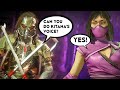 MK11 Mileena Does Kitana's Voice To Fool Liu Kang Mortal Kombat 11