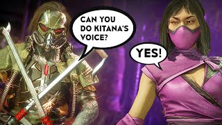 MK11 Mileena Does Kitana's Voice To Fool Liu Kang Mortal Kombat 11
