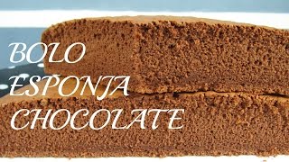 BOLO ESPONJA DE CHOCOLATE