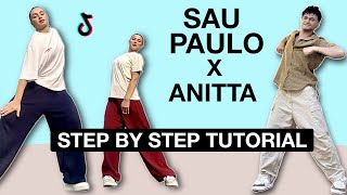 São Paulo The Weeknd x Anitta Remix Dance *STEP BY STEP TUTORIAL* (Beginner Friendly)