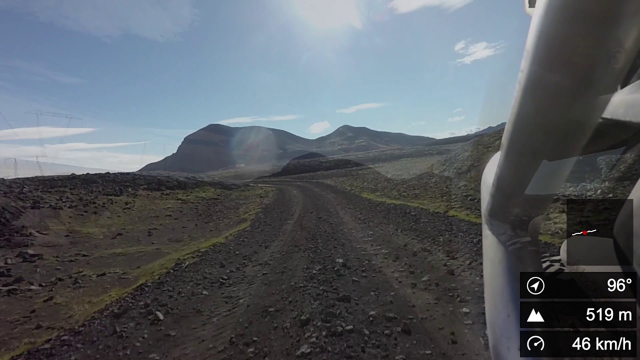 Eastbound on the F338 in Iceland — Skjaldbreiðarvegur — video poster