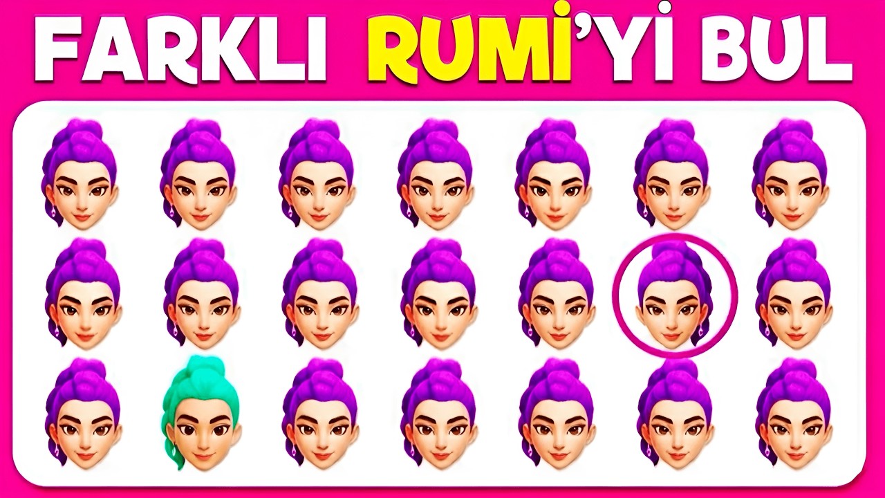 Farklı Olanı Bul! 🧠🤩 K Pop Demon Hunters Film Serisi 🎬 – Huntrix, Saja Boys, Rumi, Jinu, Joey, Mira