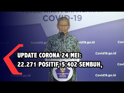 UPDATE Corona 24 Mei 2020: 22.271 Positif, 5.402 Sembuh, 1.372 Meninggal