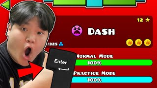 Geometry Dash 2.2 - "Dash" 100% (All Coins) with the BIG enter key🔥