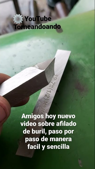 Afilado de buril (paso por paso) #torno #afilado #buril #tips #lifehacks #tutoriales #torneandoando