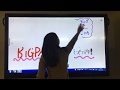 【BIGPAD 使い方】ホワイトボードみたいに文字を消す様子