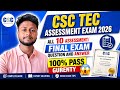 🔥 New CSC Registration 2026 + TEC Exam Preparation Full Guide | 100% Common Question &amp; Answer