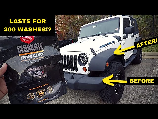 Testing Cerakote Ceramic Trim Restorer On My Jeep Wrangler! 