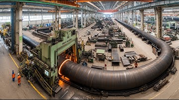 Witness Power of Giant Pipe Engineering — Full Steel Pipeline Manufacturing & Construction Process