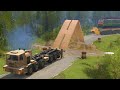 Spintires Mudrunner - Military Mobile Bridge MZKT 79086 - Maz 7907 24x24  Heavy Cargo Cross