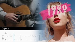 PDF Sample Slt! - Taylor Swift Fingerstyle Guitar guitar tab & chords by Yuta Ueno.