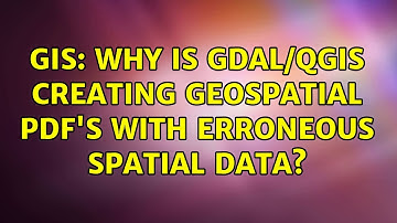 GIS: Why is GDAL/QGIS creating Geospatial PDF