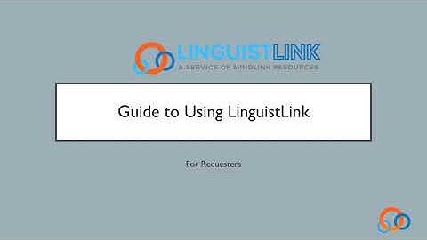 Using LinguistLink - Making a Request