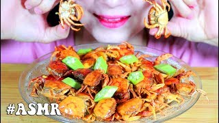 ASMR Deep Fried Little CRABS ปูนาทอดกรอบ (EXTREME CRUNCH EATING SOUNDS) No Talking | MISS PHAM🦀🦀