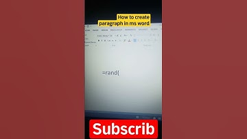 How to create paragraph for typing practice in ms word #viralshorts #short #youtubeshorts