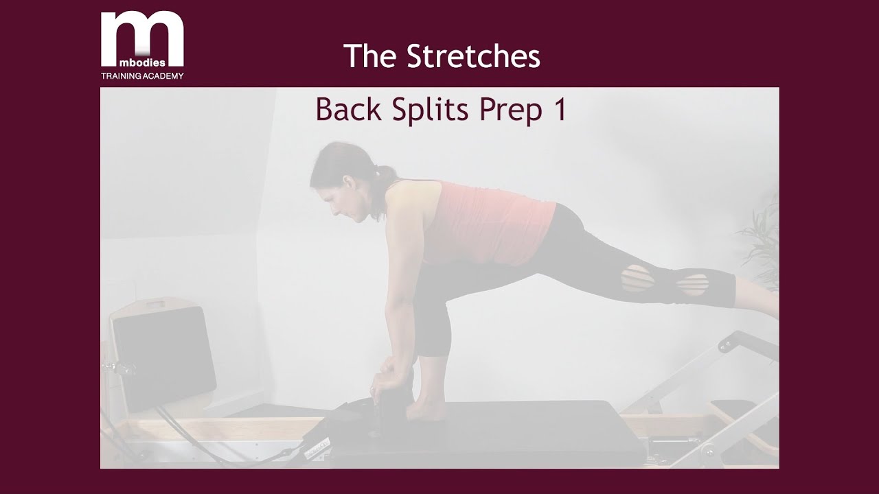 Back Splits Prep 1 : Pilates Reformer Stretch - YouTube