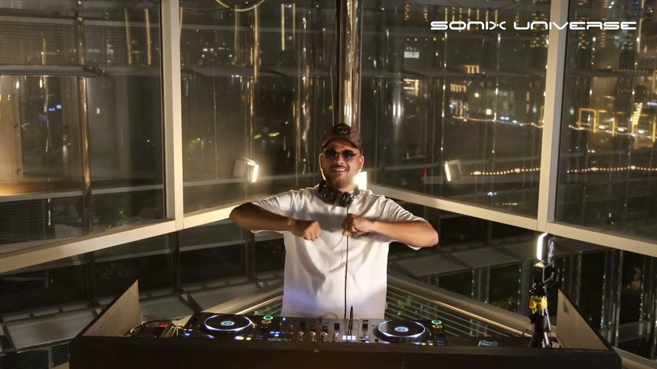 Burj Khalifa | Techno Set | Live DJ Mix | 3BK Terrace Dubai | Sonixuniverse Ep-7