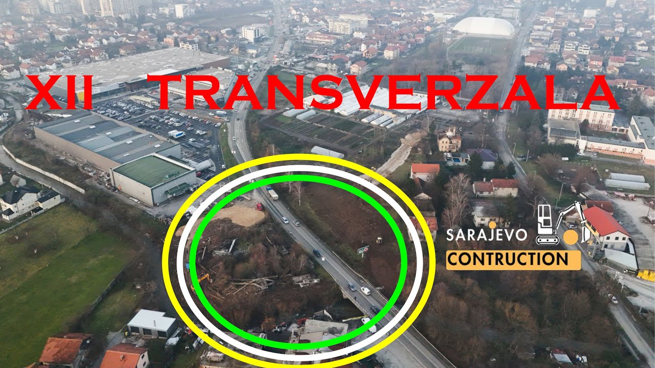 Pogled na gradilište XII transverzale u Novom Gradu