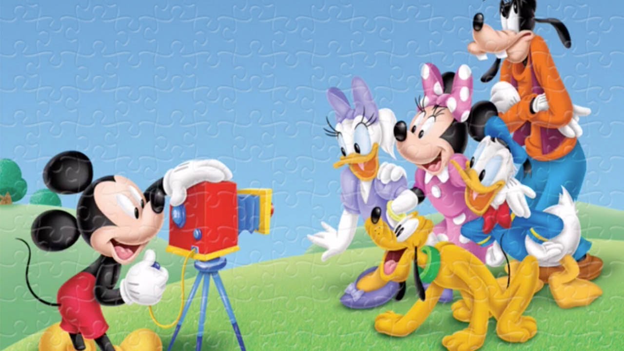 Disney Jigsaw Puzzles Mickey And Minnie Mouse Pluto Goofy Donald And Daisy