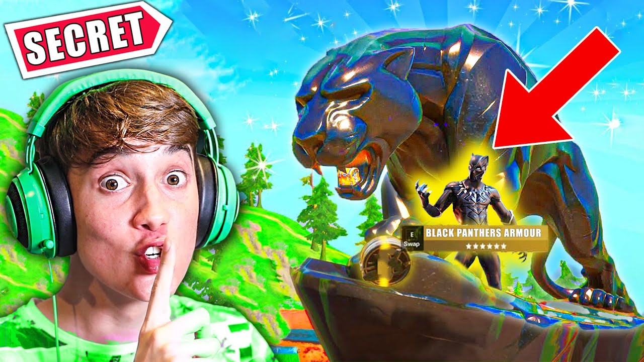 *NEW* Black Panther MYTHIC Boss in Fortnite (UNSEEN BOSS PRANK) YouTube