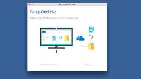 How to install and log into OneDrive on a Mac