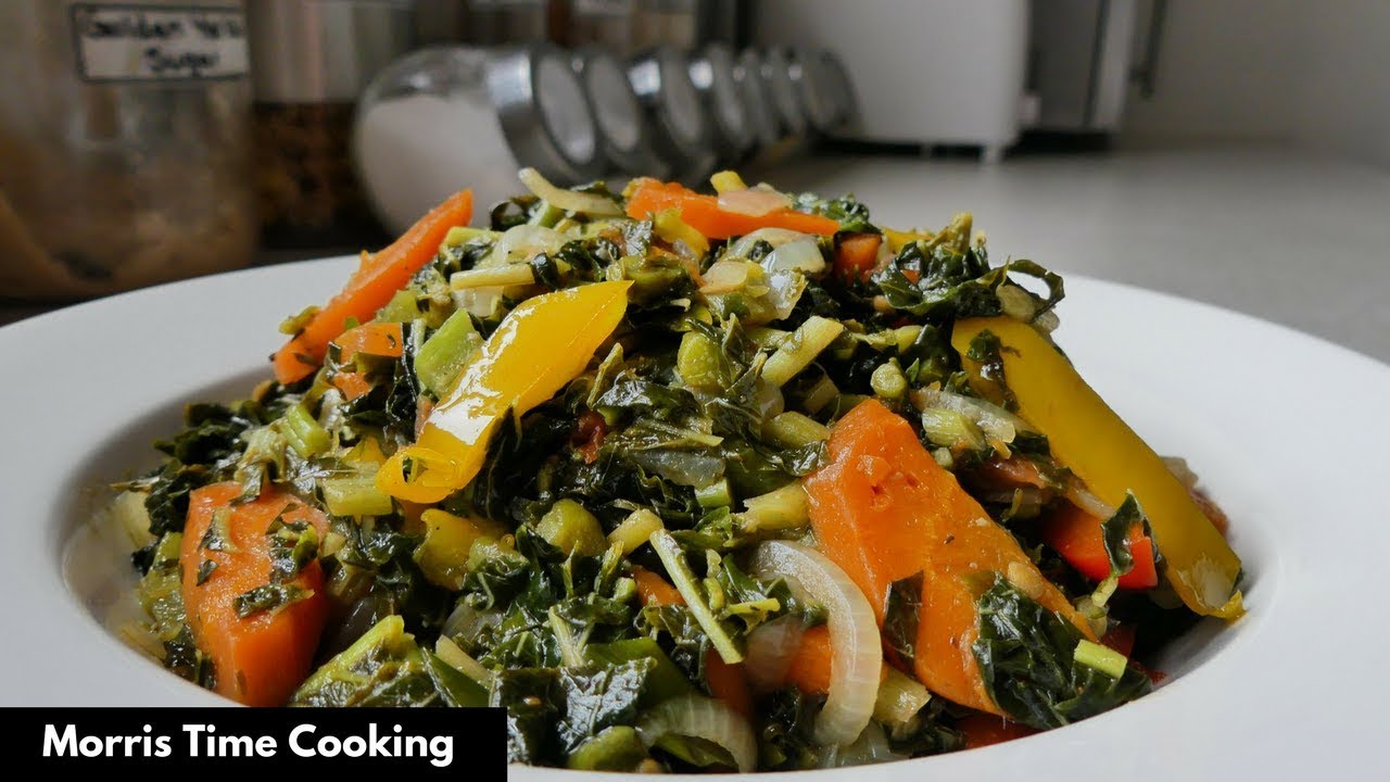 ⁣How To Peel, Clean and Cook Callaloo | Jamaican Style | Lesson #68 | Morris Time Cooking