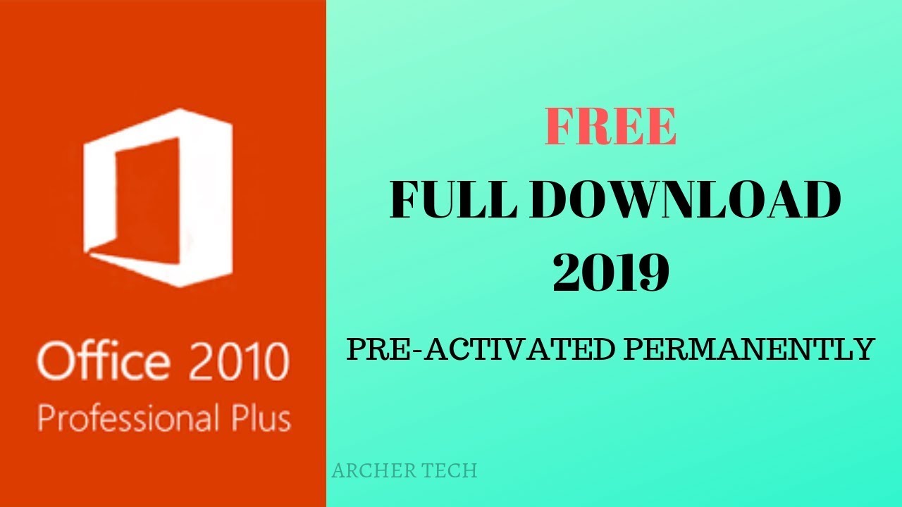 Microsoft Office 2010 Pro Plus Preactivated Free Full Download Product Key  2019 - Youtube