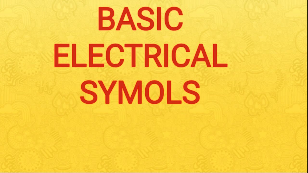 Basic electrical symbols phase neutral earth positive negative neutral